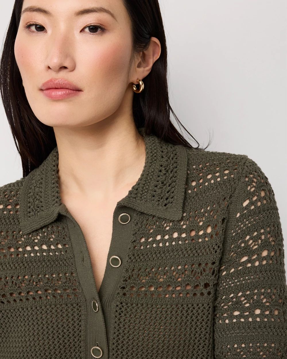 Crochet Knit Top | White House Black Market